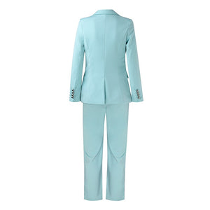 Candy Blue Two Piece Suit