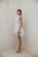 Load image into Gallery viewer, Mini - Feather - Sleeveless-  A-line Party Gown
