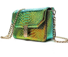 Load image into Gallery viewer, Snake Skin Crossbody Bag

