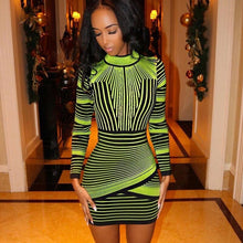 Load image into Gallery viewer, Valerie Fluorescent Green Dress
